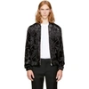 MCQ BY ALEXANDER MCQUEEN Black Floral MA-1 Bomber Jacket