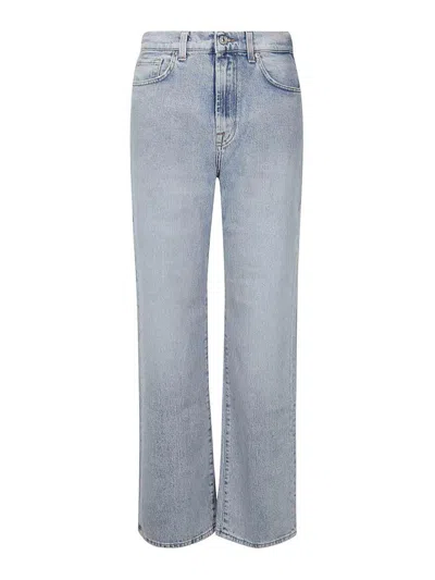 7 For All Mankind Relaxed Trouser Arctic In Light Blue