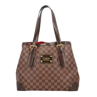 Pre-owned Louis Vuitton Hampstead Brown Canvas Tote Bag ()