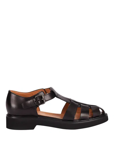 Church's Flat Sandals In Black