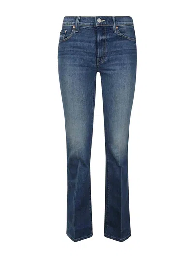 Mother The Kick It High-rise Straight-leg Jeans In Light Wash