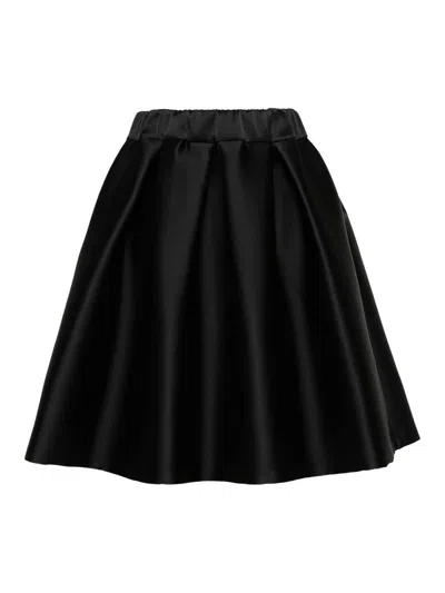 P.a.r.o.s.h Pleated Full Skirt In Rosa Bubble