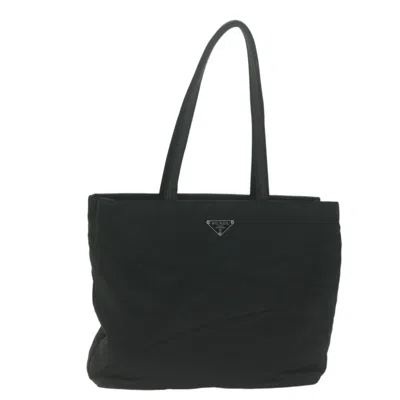 Prada Tessuto Black Synthetic Tote Bag ()