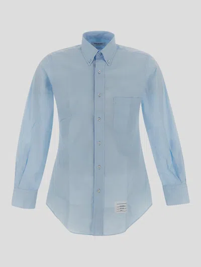 Thom Browne Thome Shirt In Clear Blue