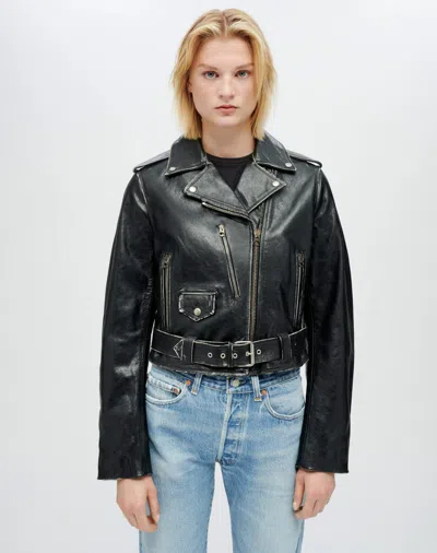 Re/done Leather Moto Jacket