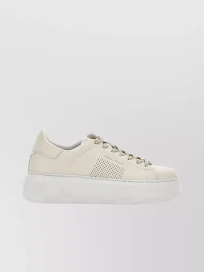 Woolrich Logo-print Lace-up Trainers In White