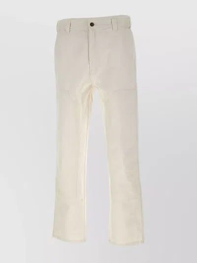 Dickies Florala Cotton Trousers In Beige