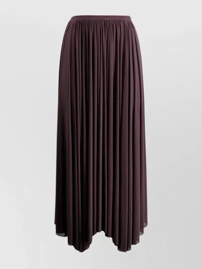 Philosophy Di Lorenzo Serafini Flared Jersey Viscose Midi Skirt In Black