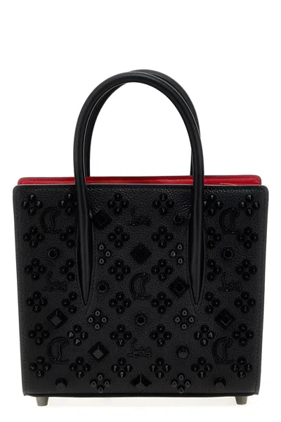 Christian Louboutin Paloma Mini Leather Top-handle Bag In Black