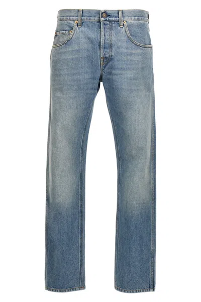 Gucci Men 'morsetto' Jeans In Blue