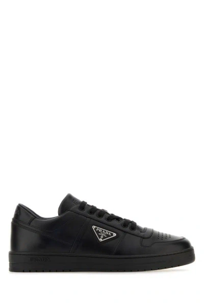 Prada Man Black Leather Sneakers