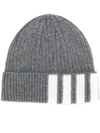 THOM BROWNE CASHMERE RIBBED-KNIT BEANIE,MKH009A0001112278578