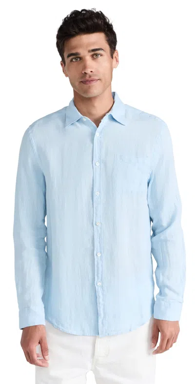 Portuguese Flannel Linen Shirt In Blue