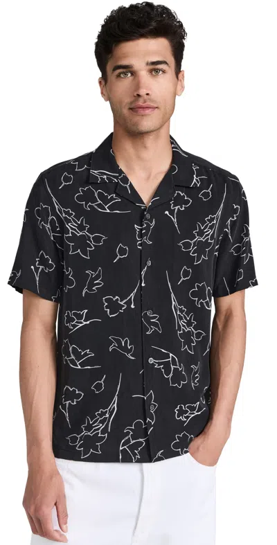 Theory Irving Cc Sketch Shirt Black Multi