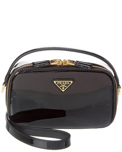 Prada Odette Leather Mini-bag In Black