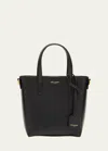 Saint Laurent Toy Leather Shopping Tote Bag In Black