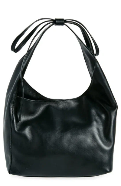 Reformation Medium Vittoria Tote Bag In Black Leather