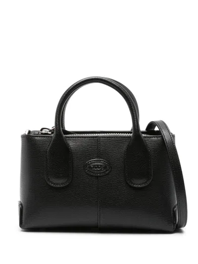 Tod's Di Leather Mini Bag In Black