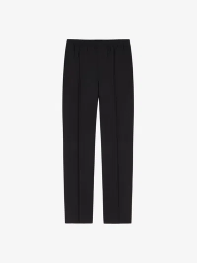 Givenchy Slim Fit Jogger Pants In Wool And Mohair In Black