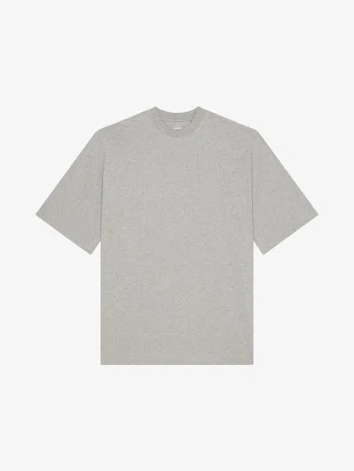 Givenchy Wide Fit T-shirt In Cotton In Grey
