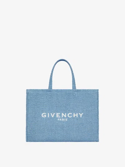 Givenchy Medium G-tote Bag In Raffia In Multicolor