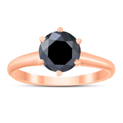 Sselects 1 1/2 Carat Round Diamond Solitaire Ring In 14k Rose Gold In Multi