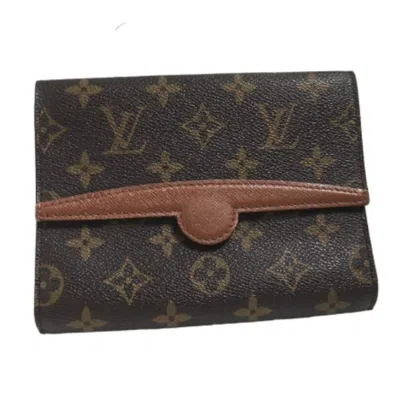 Pre-owned Louis Vuitton Arche Canvas Clutch Bag () In Brown