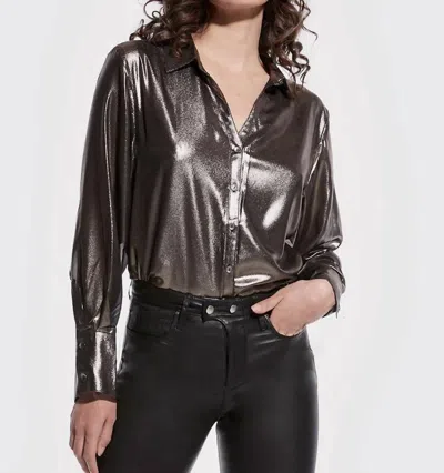 As By Df Darcey Blouse In Pewter In Black
