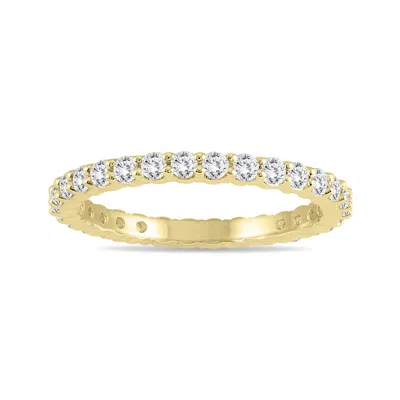 Sselects Diamond Eternity Band In 10k Yellow Gold .81 - .99 Ctw