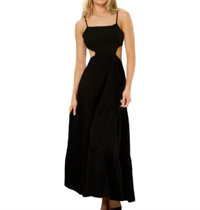 Blanco By Nature Daisy Cut Out Maxi Dress In Black