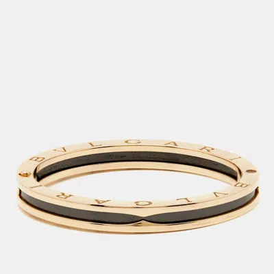 Bvlgari B. Zero1 Ceramic 18k Rose Gold Bracelet M