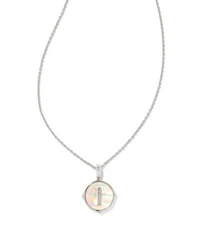 Kendra Scott Disc Pendant Necklace In Silver