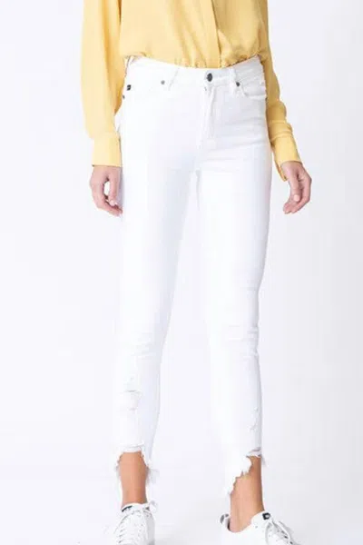 Kancan High Rise Jeans In White