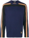 FRED PERRY contrast stripe sweatshirt,SK2111F1312297611