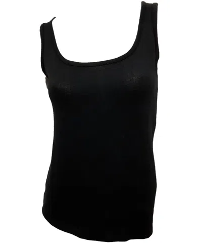 French Kyss Solid Tank Top In Black