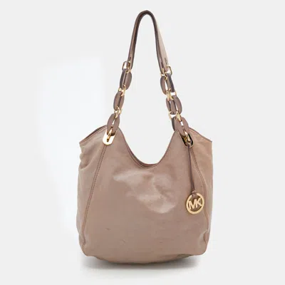 Michael Michael Kors Leather Shoulder Bag In Pink