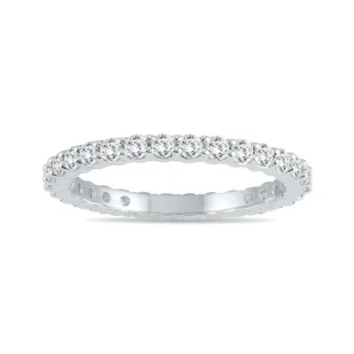 Sselects Diamond Eternity Band In 10k White Gold .81 - .99 Ctw