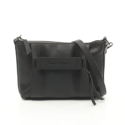 Longchamp 3d S Crossbody Bag Shoulder Bag Leather In Black