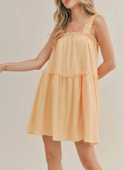 Sadie & Sage Spring Sunshine Mini Dress In Lemon In Orange