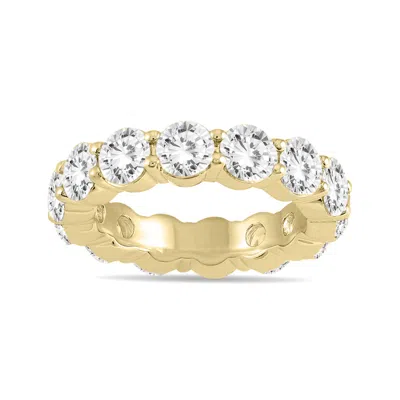 Sselects Ags Certified Diamond Eternity Band In 14k Yellow Gold 5.85 - 6.75 Ctw