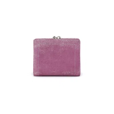 Hobo Women's Mini Wallet In Violet Metallic In Multi