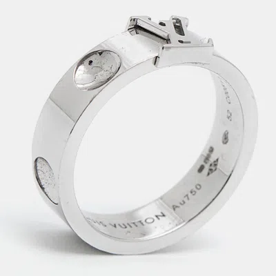 Pre-owned Louis Vuitton Empreinte 18k White Gold Ring