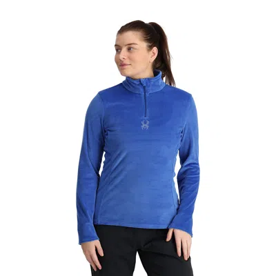 Spyder Womens Shimmer Bug Half Zip - Electric Blue