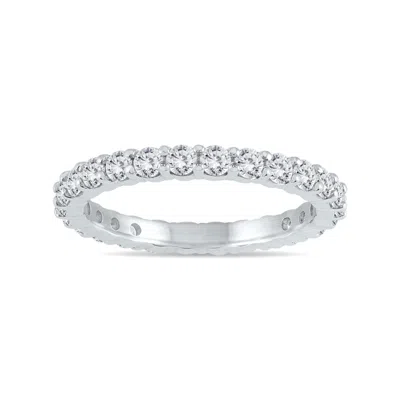 Sselects Ags Certified Diamond Eternity Band In 10k White Gold 1.15 - 1.40 Ctw