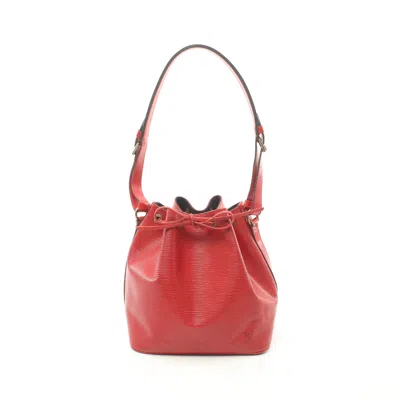 Pre-owned Louis Vuitton Peti Noe Epi Castilian Shoulder Bag Leather Red
