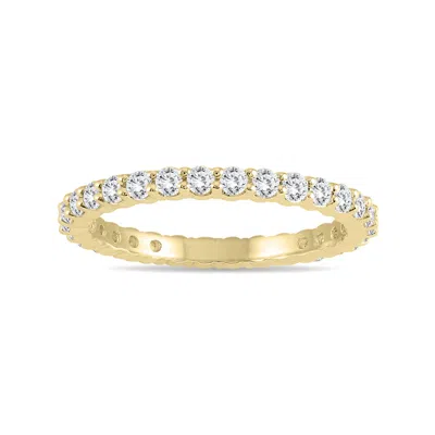 Sselects Diamond Eternity Band In 14k Yellow Gold .81 - .99 Ctw