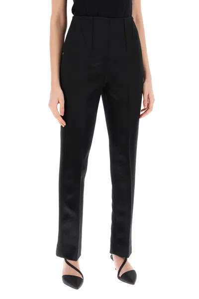 Sportmax Netted Pants With Reinforced In Black
