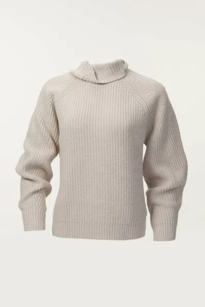 In The Mood For Love Fiona Sweater In Ecru In Grey