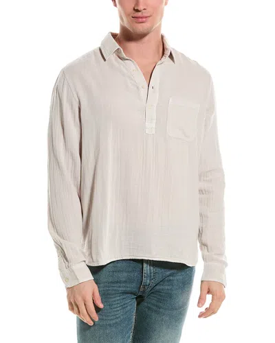 Velvet By Graham & Spencer Gerald Shirt In Beige