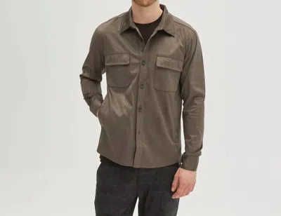 Robert Barakett Renoir Long Sleeve Patch Pocket Shirt In Soldier Green In Multi